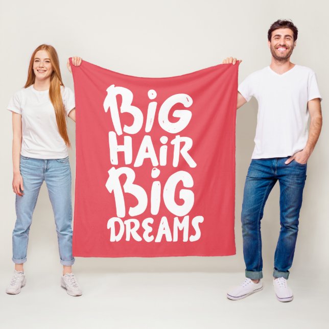 Couverture Polaire C'est de grands rêves de grands cheveux (En situation)