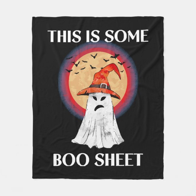 Couverture Polaire C'est du papier de Boo Halloween Fantôme Drôle (Devant)