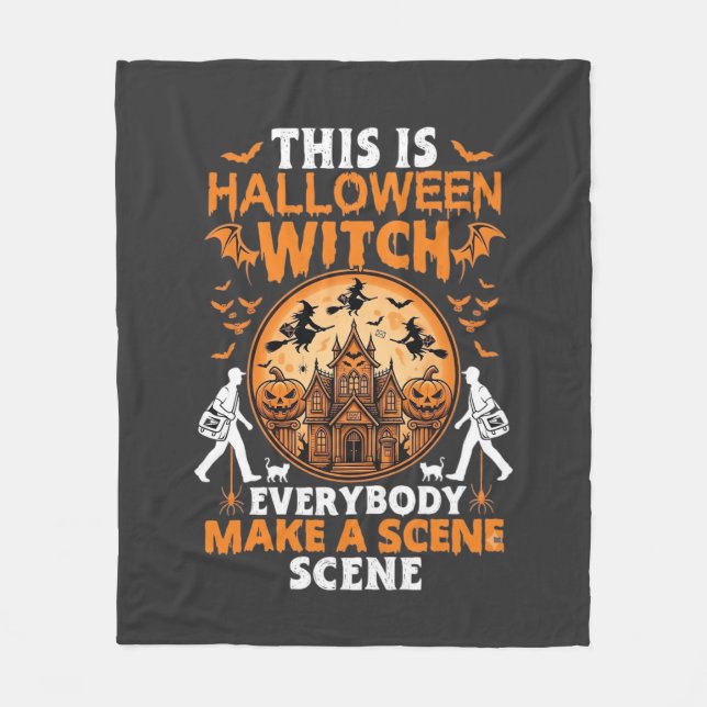 Couverture Polaire C'est Halloween (Devant)