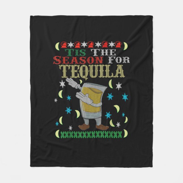 Couverture Polaire C'Est La Saison De Tequila Dabbing Christmas Alcoh (Devant)