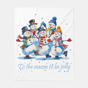 Couverture Polaire C'est la saison d'être joyeux Danse joyeuse des bo