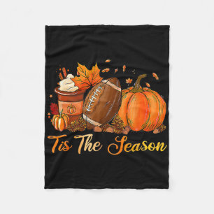 Couverture Polaire C'Est La Saison Footll Café Latte Feuilles Hello P