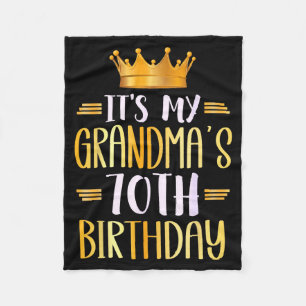 Couverture Polaire C'est les 70 ans de ma grand-mère Joyeux 70 ans _