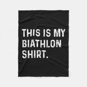 Couverture Polaire C'est ma chemise de biathlon - ski skieur