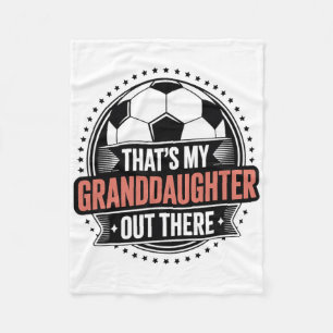 Couverture Polaire C'est ma petite-fille là-bas Soccer Grandma G