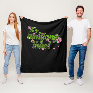 Couverture Polaire C'est Mahjong Time Game Mahjong Joueur Jeux