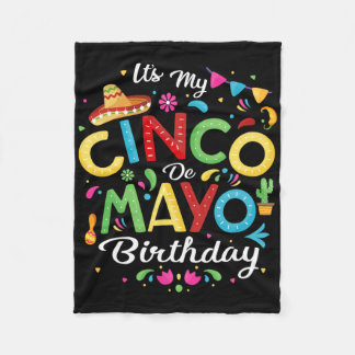 Couverture Polaire C'est mon Cinco De Mayo Anniversaire Funny Cinco D