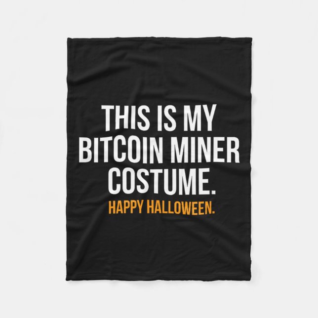 Couverture Polaire C'est mon costume de mineur Halloween drôle (Devant)