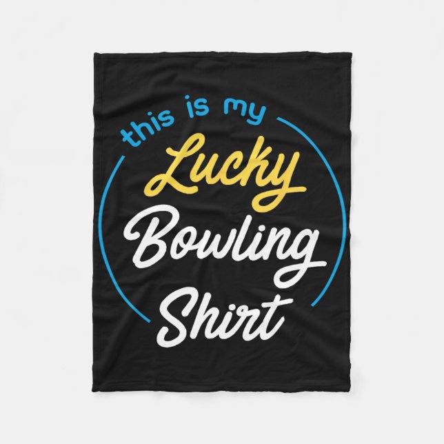 Couverture Polaire C'Est Mon Lucky Bowling Shirt Bowling Funny Bowle (Devant)