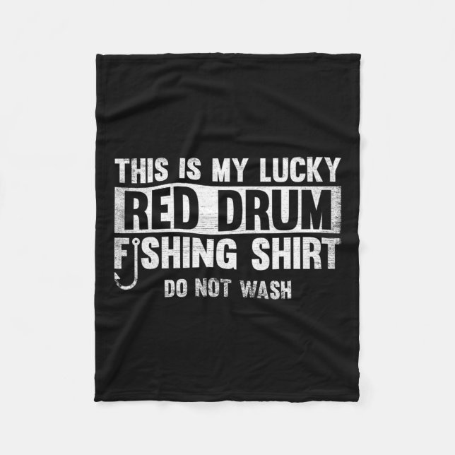 Couverture Polaire C'Est Mon Lucky Red Drum Fishing Cadeau (Devant)
