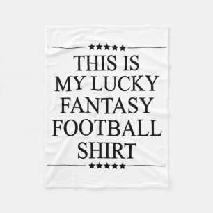 Couverture Polaire C'est mon maillot de foot de fantasy chanceux Funn