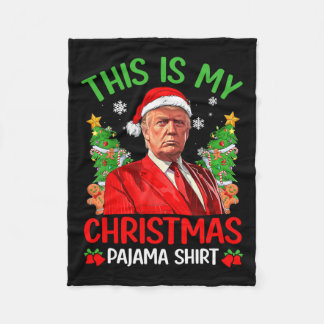 Couverture Polaire C'Est Mon Pyjama De Noël Drôle Trump Xmas Pjs M