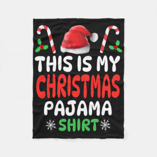 Couverture Polaire C'est Mon Pyjama De Noël Hommes Femmes Enfants Gar