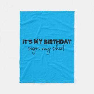 Couverture Polaire C'est mon signe d'anniversaire sur mon t-shirt