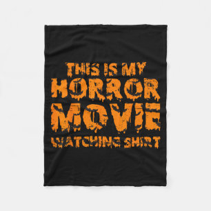 Couverture Polaire C'est mon t-shirt pour regarder des films d'horreu