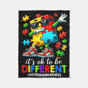 Couverture Polaire C'est OK d'être un autre Puzzle Autism Awar