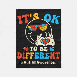 Couverture Polaire C'Est Ok Pour Différents Autistes Super Sourire Fa