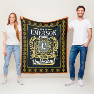 Couverture Polaire C'est une chose Emerson que vous ne pourriez pas c