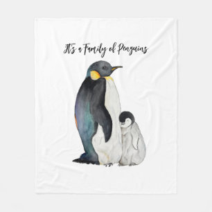 Couverture Polaire C'est une famille de pingouins en aquarelle