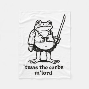 Couverture Polaire C'Était Le Mlord Carbs Funny Medieval Frog Meme Po