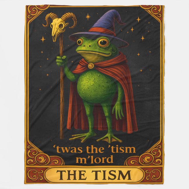 Couverture Polaire C'était Le 'Tisme M'Lord Grenouille Mème Sensibili (Devant)