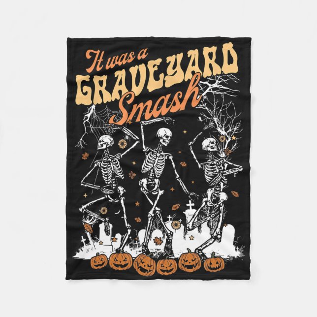 Couverture Polaire C'Était Un Squelette Graveyard Smash Saison Éffray (Devant)