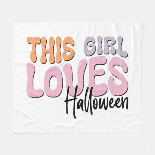Couverture Polaire Cette fille adore Halloween