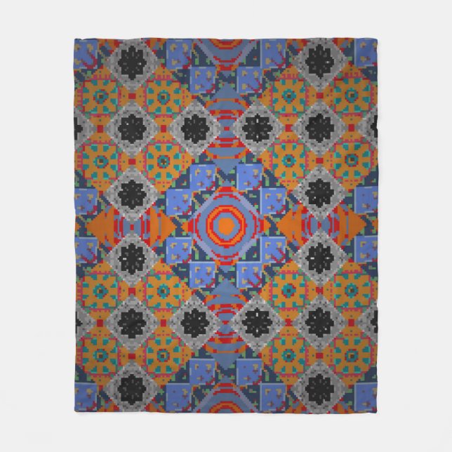 Couverture Polaire Châle de Bandanna, conception de tissu nappe, nec  (Devant)