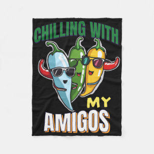 Couverture Polaire Chaleur Avec Mon Amigos Cinco De Mayo Chilly Peppe