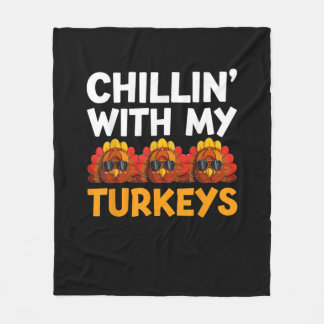 Couverture Polaire Chaleureux Avec Ma Chemise À Dindes, Hommes Femmes