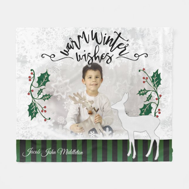 Couverture Polaire Chaleureux désir d'hiver (Devant (Horizontal))