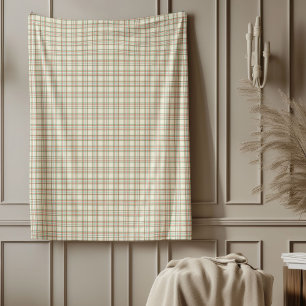 Couverture Polaire Chaleureux Tartan Vintage