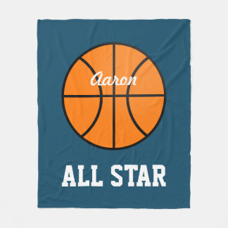 Couverture Polaire Chambre Personnalisée Basketball Blanket Cadeau