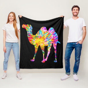 COUVERTURE POLAIRE CHAMEAU TIE DYE