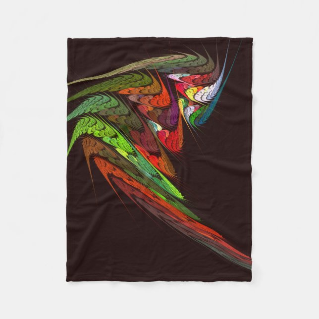 Couverture Polaire Chameleon Art Abstrait (Devant)