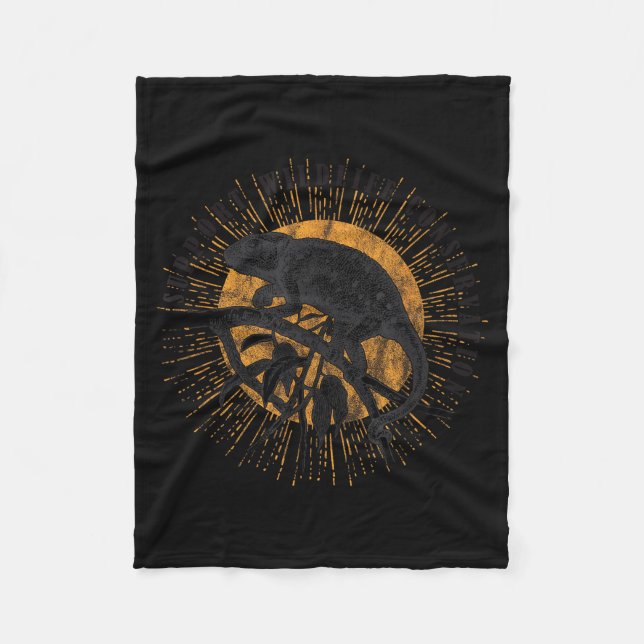 Couverture Polaire Chameleon Wildlife Conservation Animal Reptile Lov (Devant)