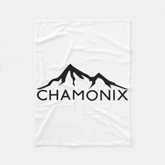 Couverture Polaire Chamonix France Ski (Devant)