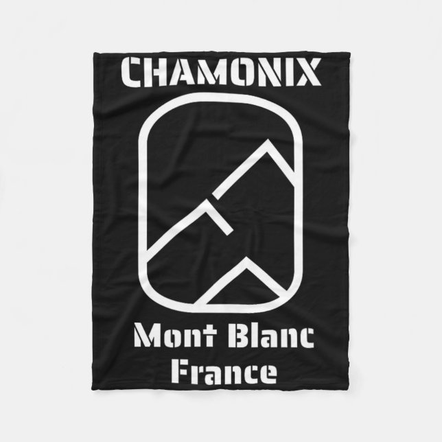 Couverture Polaire Chamonix Mont Blanc France Ski Snowboard (Devant)