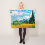 Couverture Polaire Champ de blé avec Cyprès, Van Gogh<br><div class="desc">Vincent Willem van Gogh (30 mars 1853 - 29 juillet 1890) était un peintre post-impressionniste hollandais qui est l'une des figures les plus célèbres et influentes de l'histoire de l'art occidental. En un peu plus de dix ans, il a créé environ 2100 oeuvres, dont environ 860 peintures à l'huile, dont...</div>