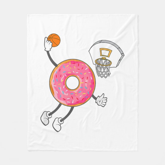 Couverture Polaire Champ de nourriture Dunking Donut Hole (Devant)