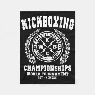 Couverture Polaire Championnats de kickboxing, T Shirt de kickboxing,