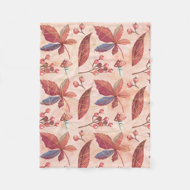 Couverture Polaire Champs de fleurs (Devant)