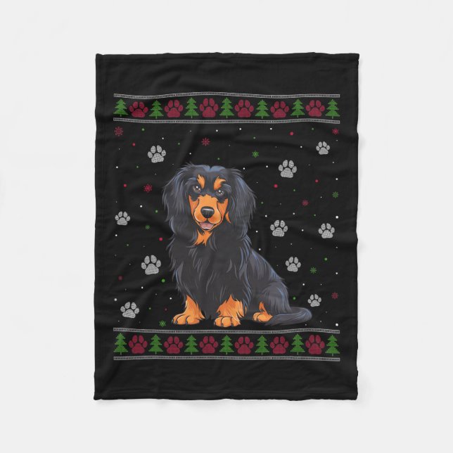 Couverture Polaire Chandail de Noël de Havanais Xmas animal chien Lov (Devant)