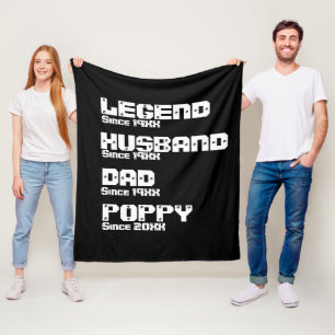 Couverture Polaire Changer tout nom Date Année Légende Mari Père Popp
