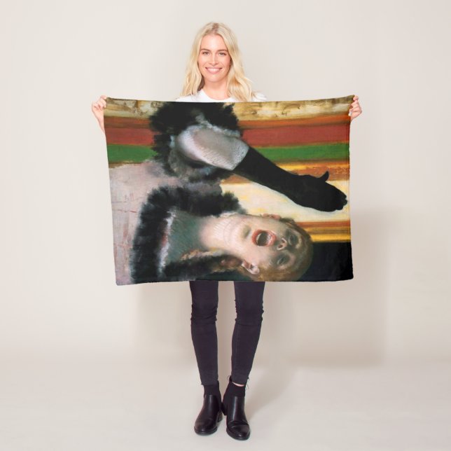 Couverture Polaire Chanteuse avec un gant, Edgar Degas (En situation)