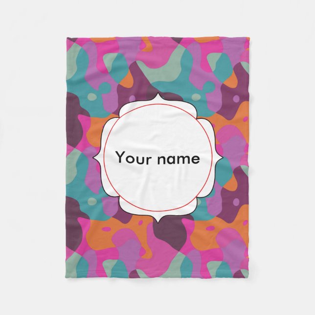 Couverture Polaire Chaos dans de rétros couleurs (Devant)