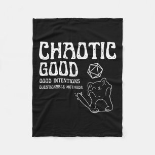 Couverture Polaire Chaotique Bon Chat Bonne Intentions doutable Ods