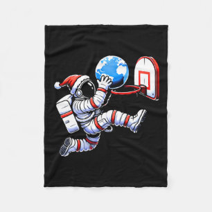 Couverture Polaire Chapeau de Père Noël drôle Astronaute faisant un d