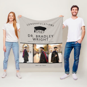 Couverture Polaire Chapeau de remise des diplômes de doctorat personn
