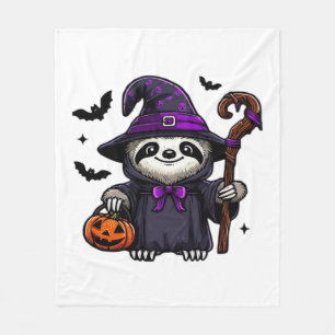 Couverture Polaire Chapeau de sorcière de paresseux d'Halloween effra
